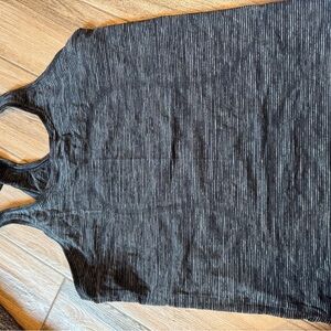 Lululemon Athletica Charcoal Striped Tank Top